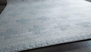 Little Seeds Serenity Impression Rug Wht/Lt Blue 8 x 10 - White/Blue