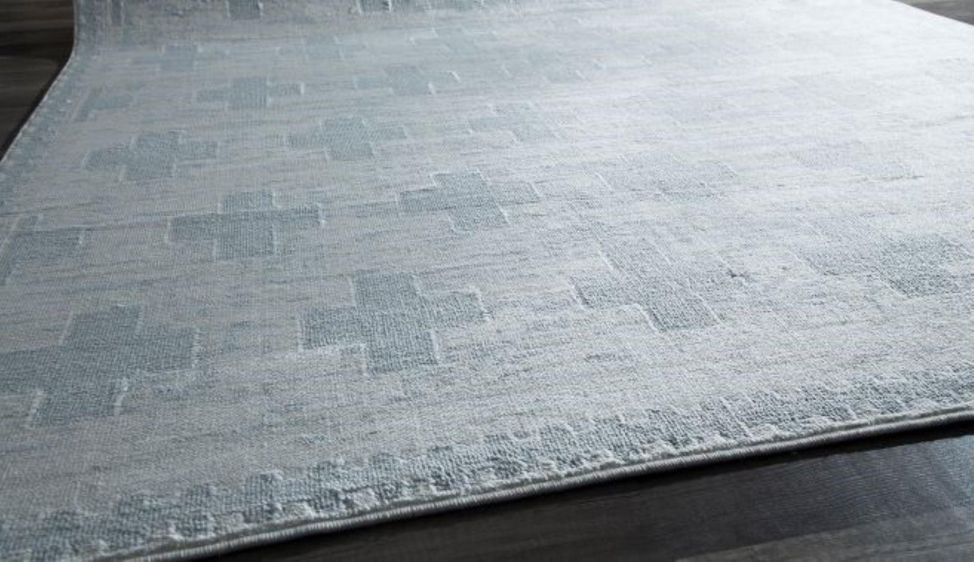 Little Seeds Serenity Impression Rug Wht/Lt Blue 8 x 10 - White/Blue