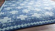 Little Seeds Serenity Impression Rug Navy/Aqua 5 x 7 - Navy