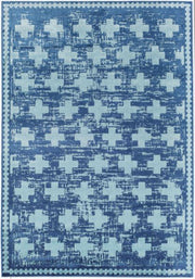 Little Seeds Serenity Impressions Rug Navy/Aqua  8 x 10 - Navy