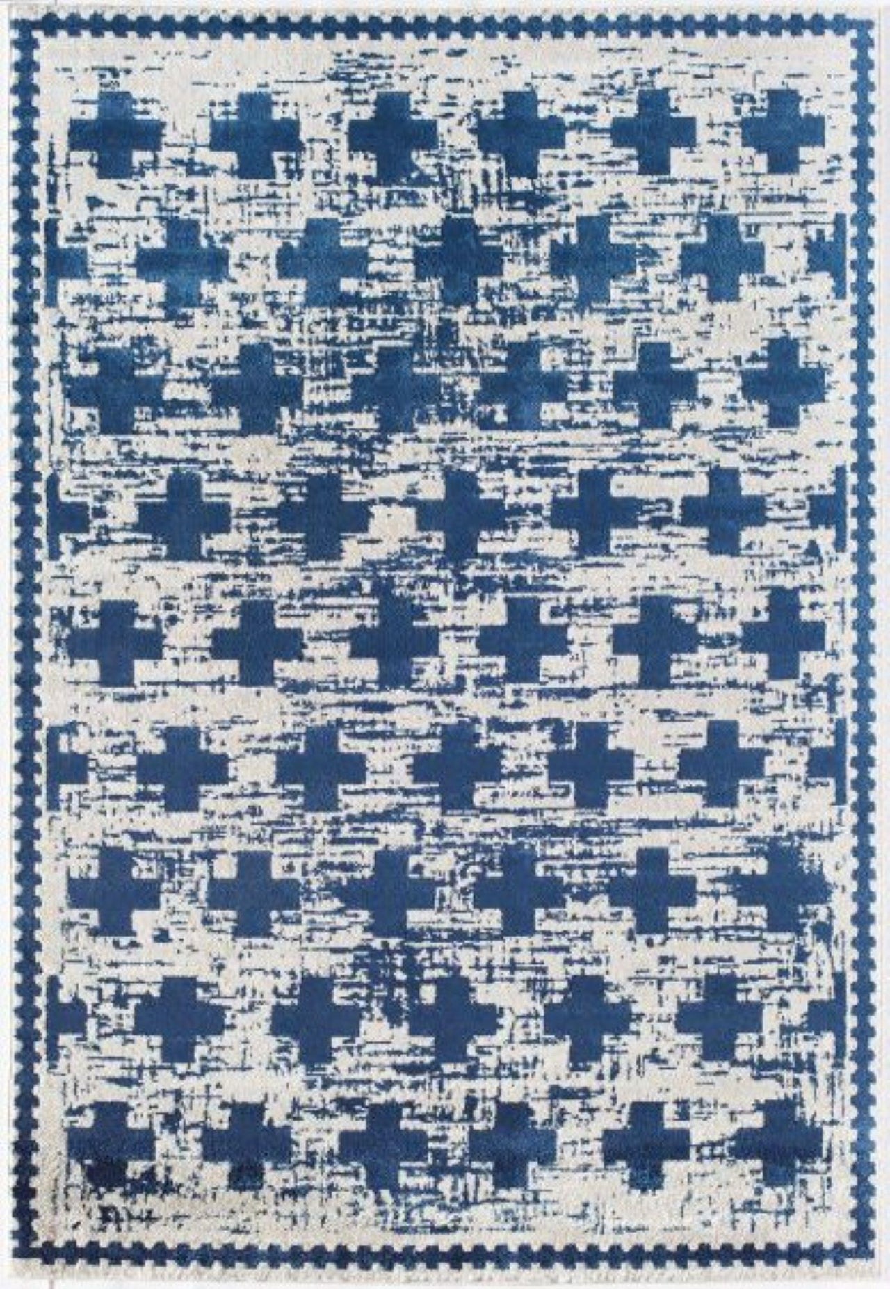 Little Seeds Serenity Impression Rug Gray/Navy  5 x 7 - Gray