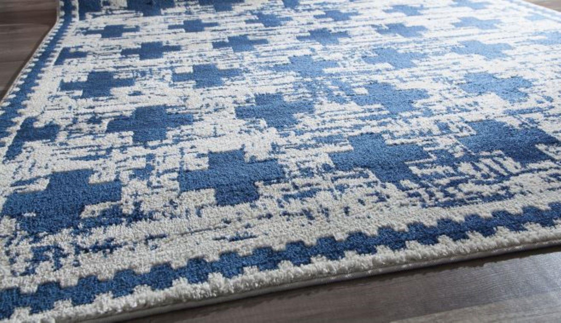 Little Seeds Serenity Impression Rug Gray/Navy  5 x 7 - Gray