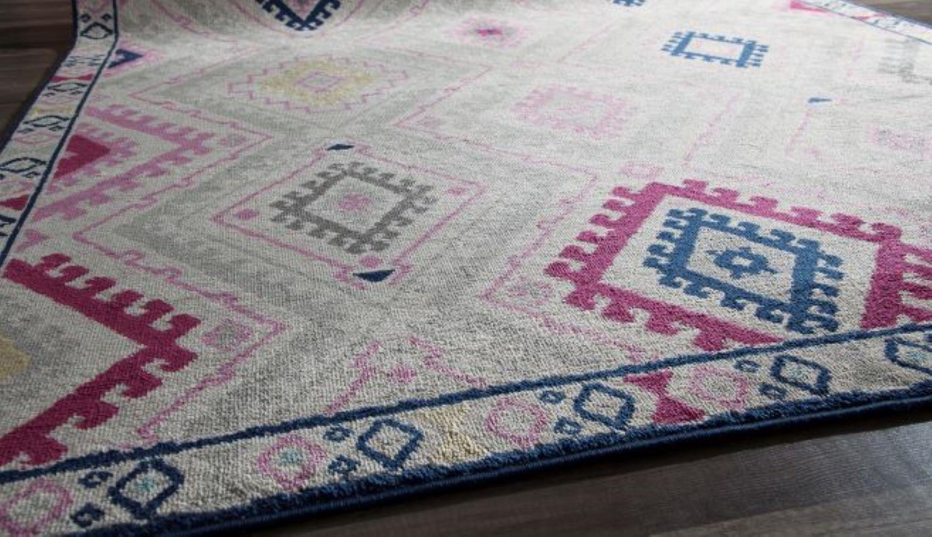 Little Seeds Serenity Boho Rug  8 x 10 - Navy