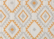 Little Seeds Serenity Ikat  Rug Rust 5 x 7 - Rustic