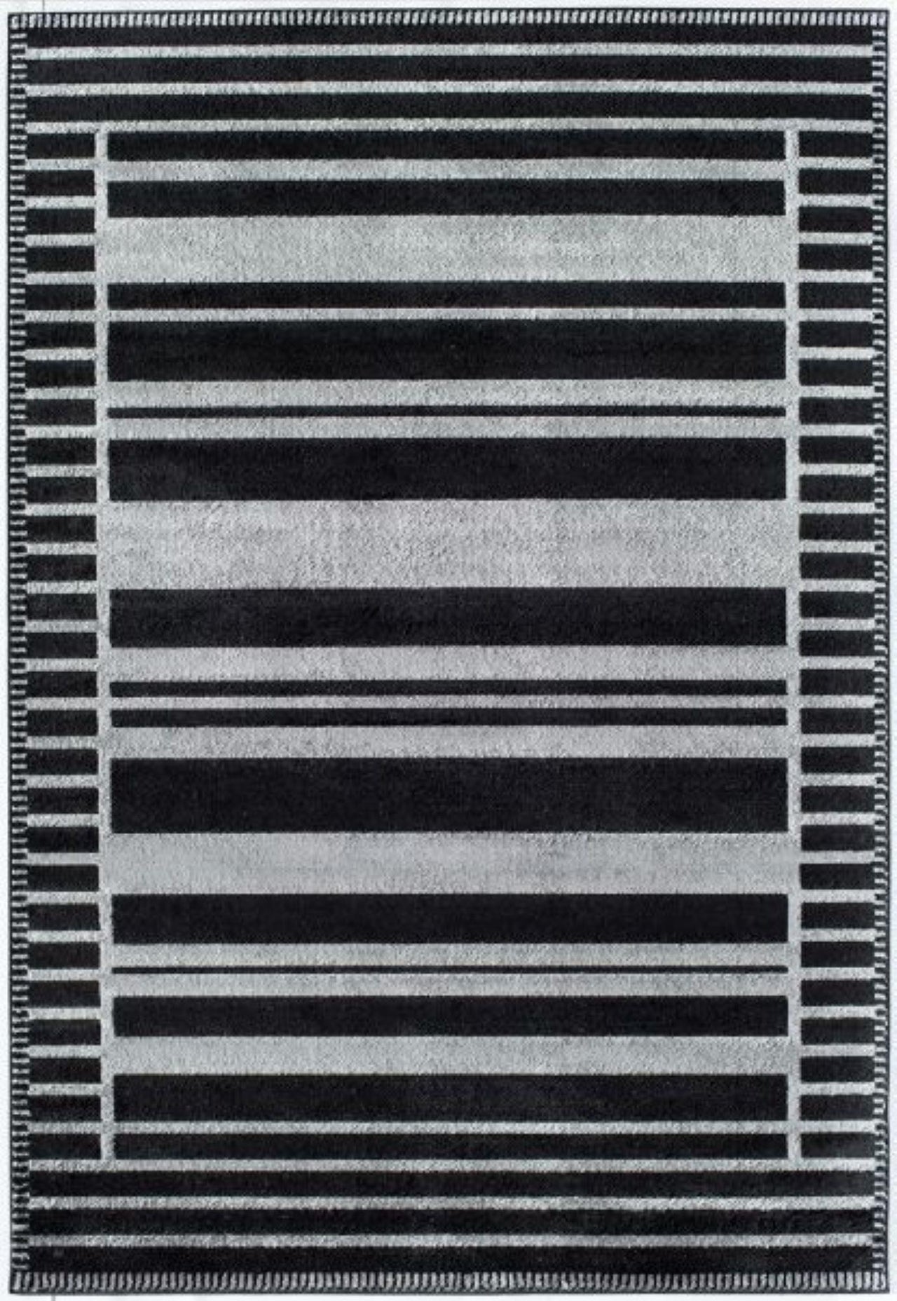 Little Seeds Serenity Latitude Rug Black  8 x 10 - Black