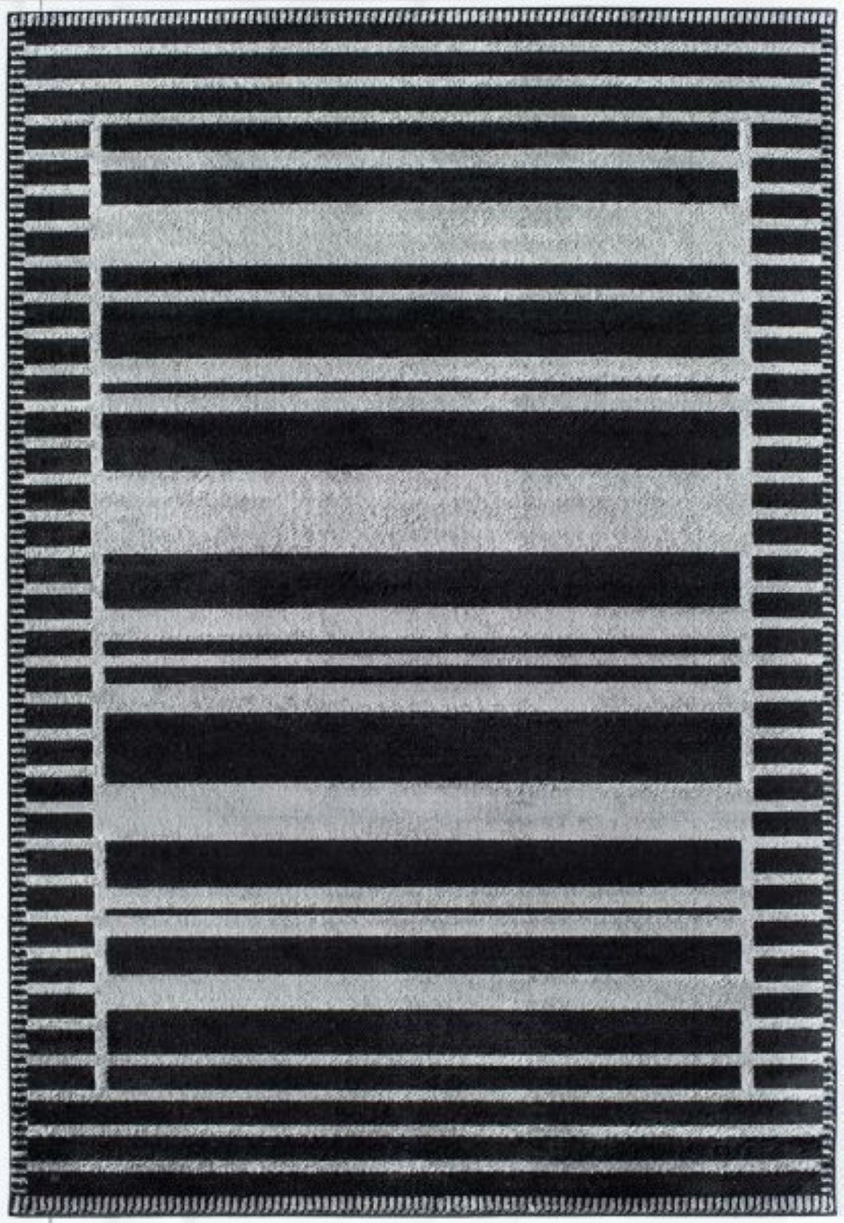 Little Seeds Serenity Latitude Rug Black  8 x 10 - Black