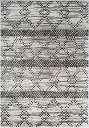 Little Seeds Serenity Vintage Rug Wht/Blk 5 x 7 - White/Black