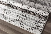Little Seeds Serenity Vintage Rug Wht/Blk 5 x 7 - White/Black