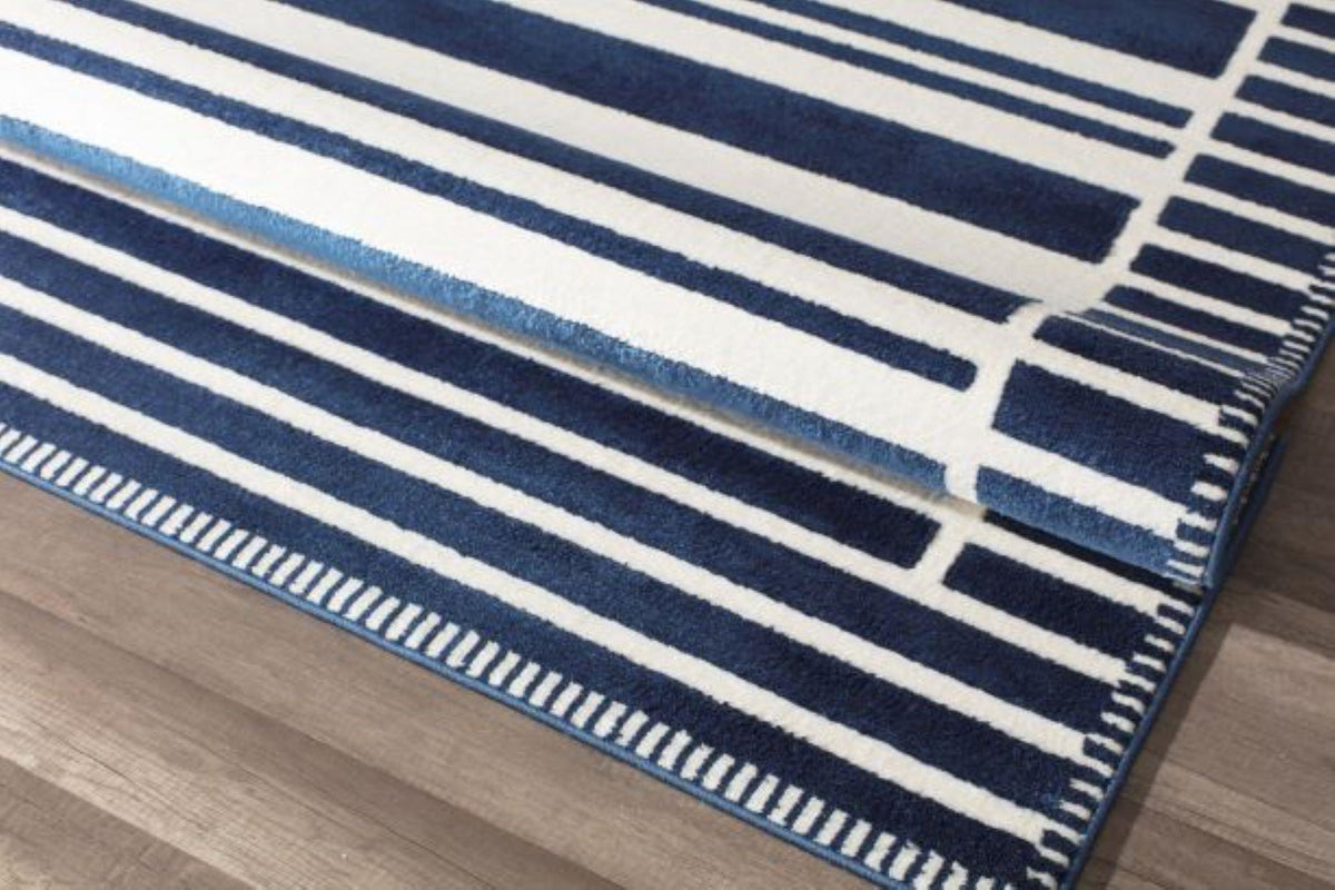 Little Seeds Serenity Latitude Rug Navy  8 x 10 - Navy