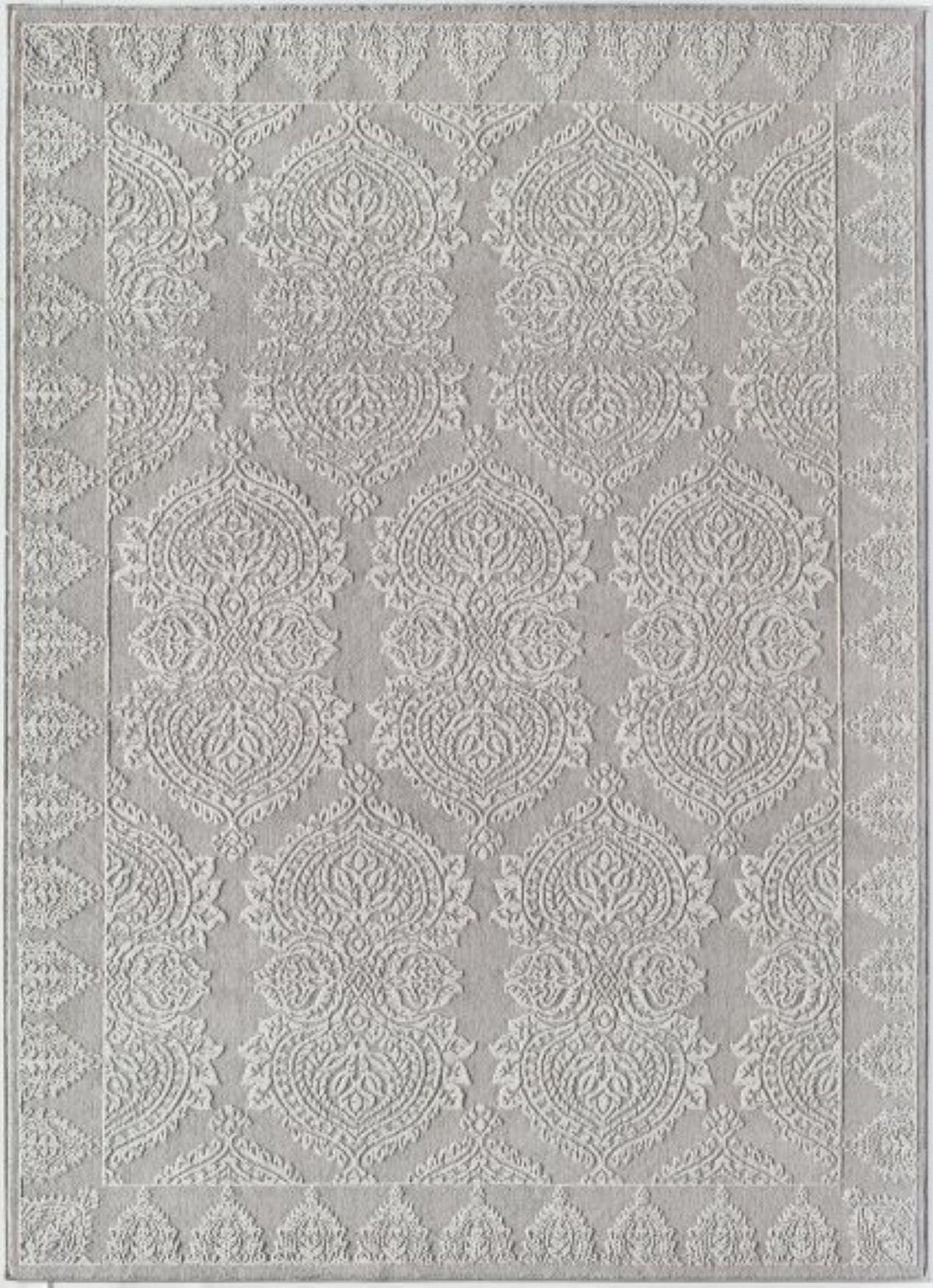 Little Seeds Magnolia Paisley Rug Gray 8 x 10 - Gray