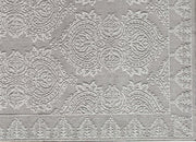 Little Seeds Magnolia Paisley Rug Gray 8 x 10 - Gray