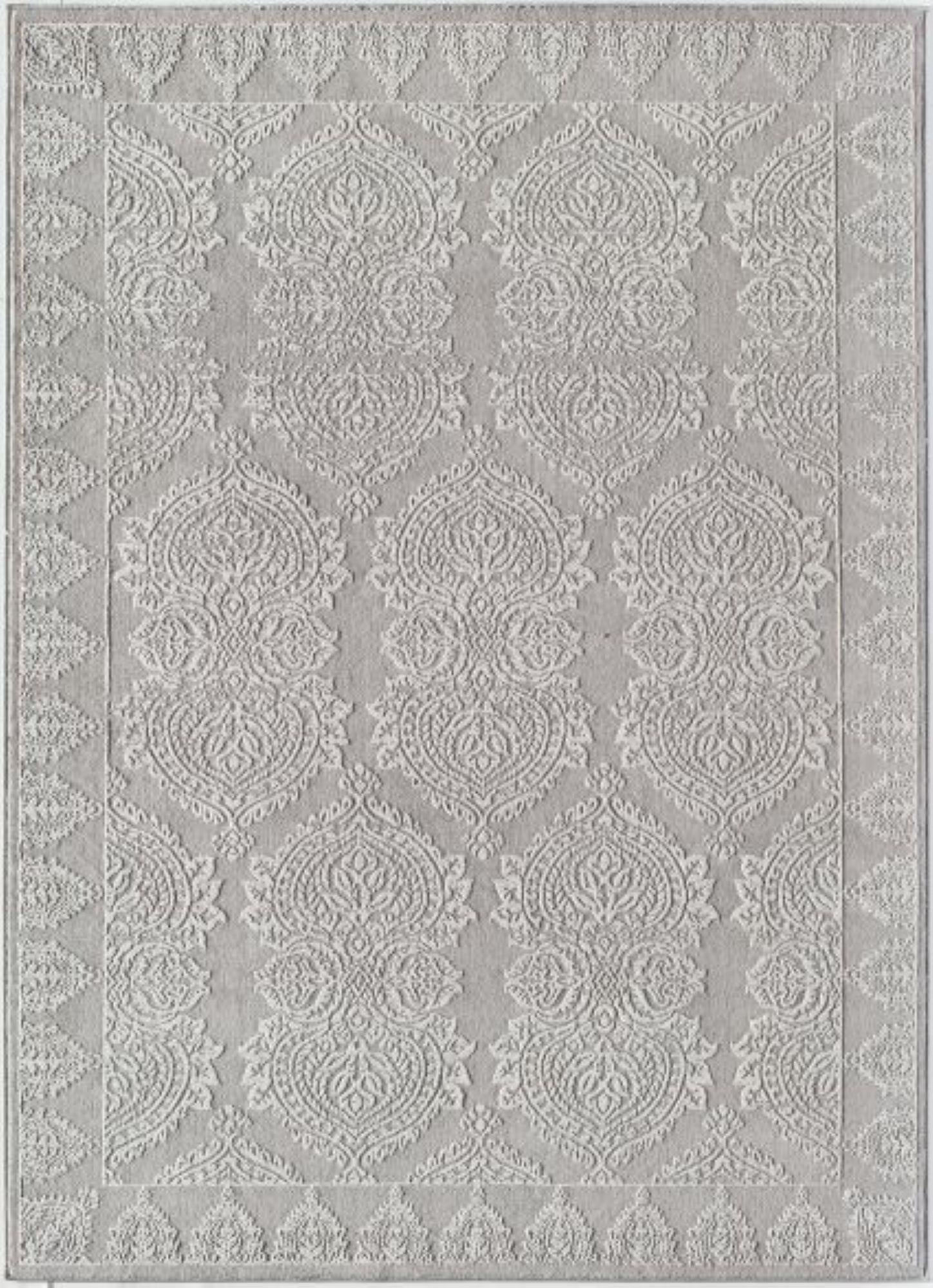 Little Seeds Magnolia Paisley Rug Gray 5 x 7 - Gray