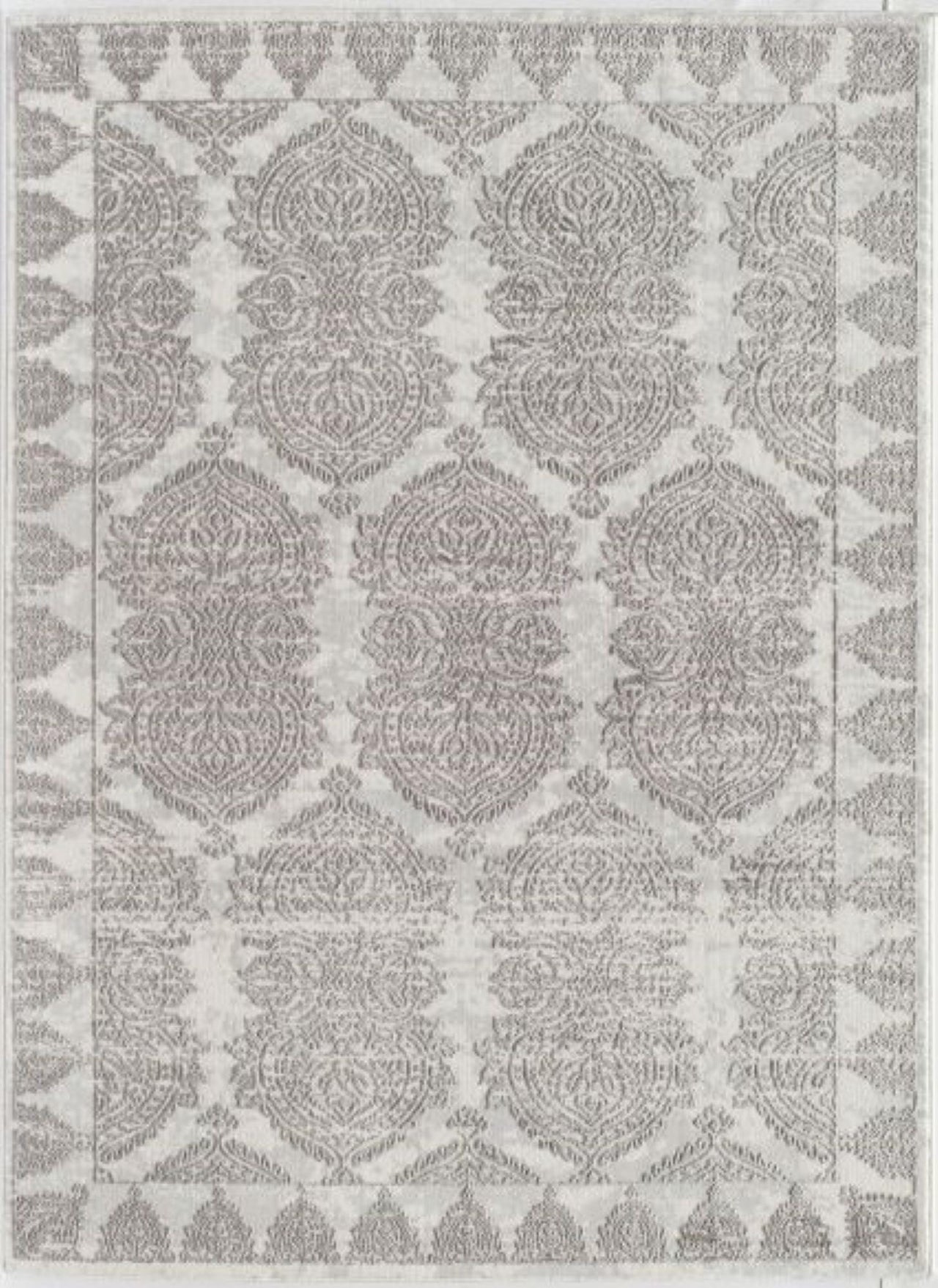 Little Seeds Magnolia Paisley Rug White 5 x 7 - White