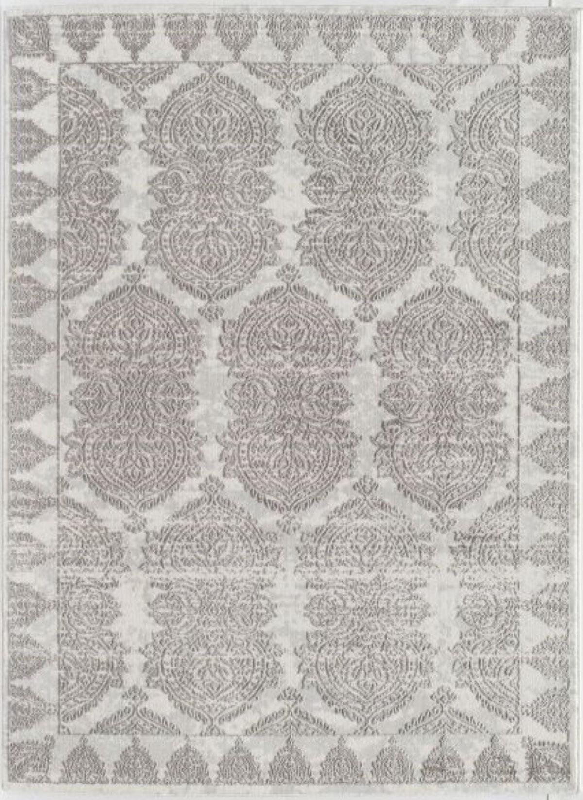 Little Seeds Magnolia Paisley Rug White 5 x 7 - White