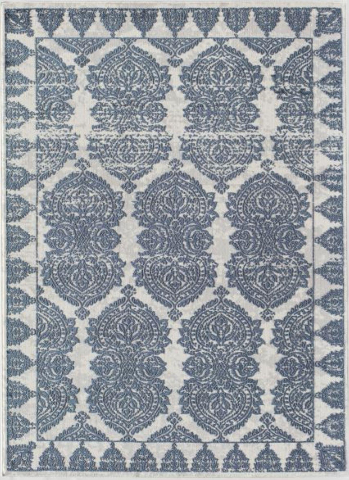 Little Seeds Magnolia Paisley Rug Navy 8 x 10 - Navy