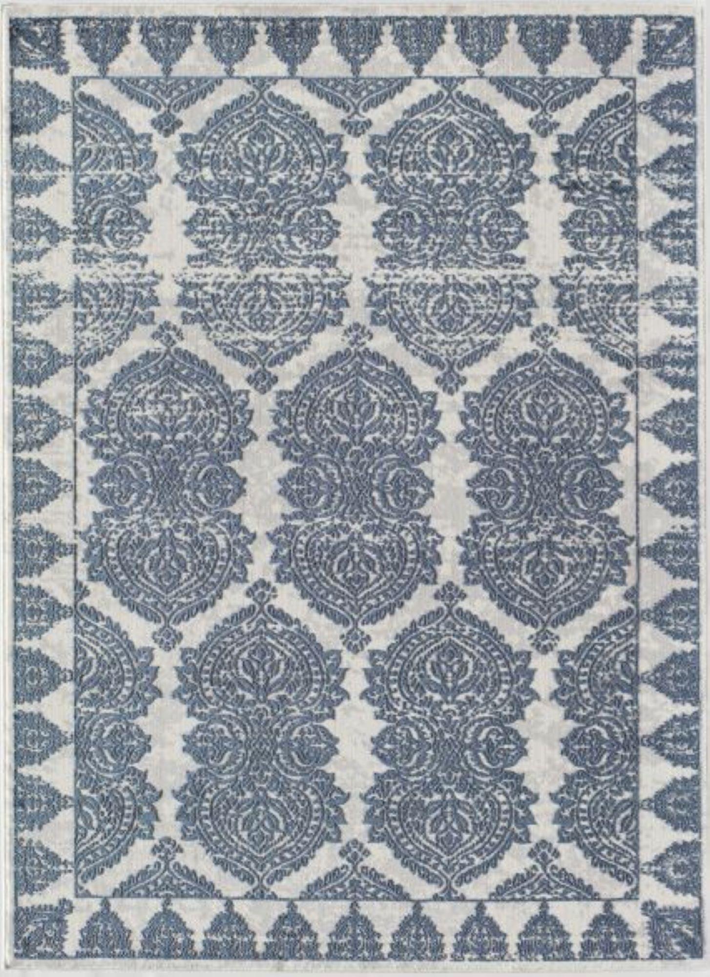 Little Seeds Magnolia Paisley Rug Navy 5 x 7 - Navy