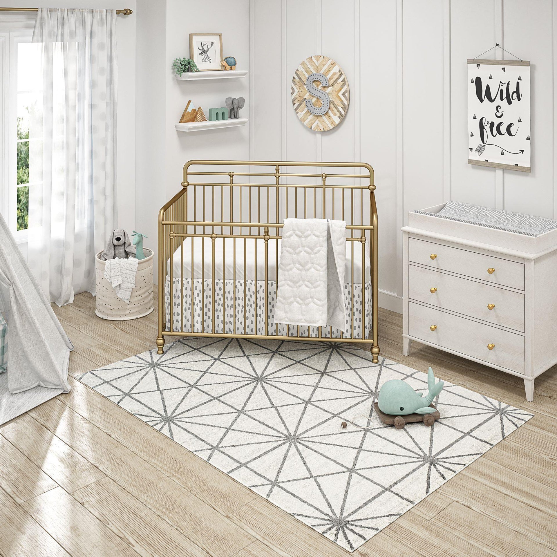 Little Seeds Serenity Passages Rug White 5 x 7 - White