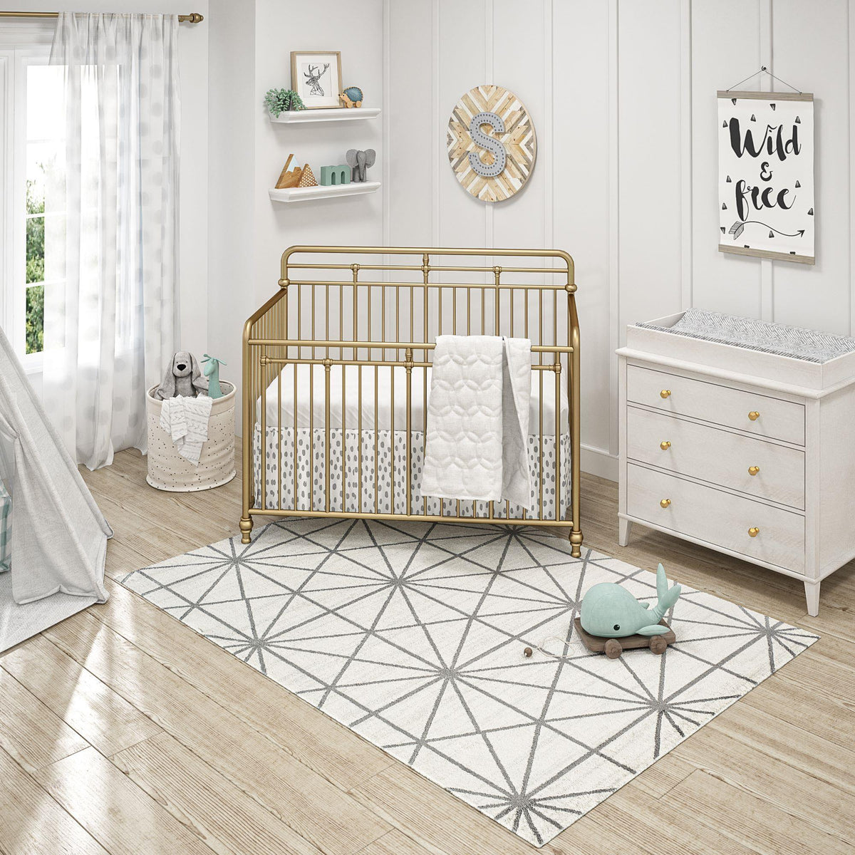 Little Seeds Serenity Passages Rug White  8 x 10 - White
