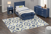 Little Seeds Serenity Ikat Rug Ivory 5 x 7 - Ivory