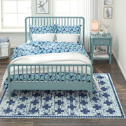 Little Seeds Serenity Impression Rug Aqua 8 x 10 - Aqua