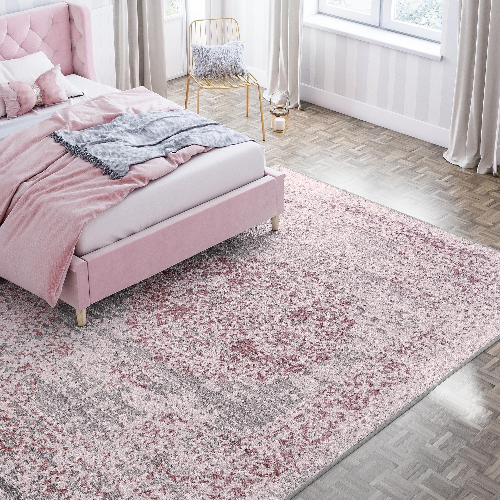 Little Seeds Serenity Emblem Rug Blush 5 x 7 - Blush