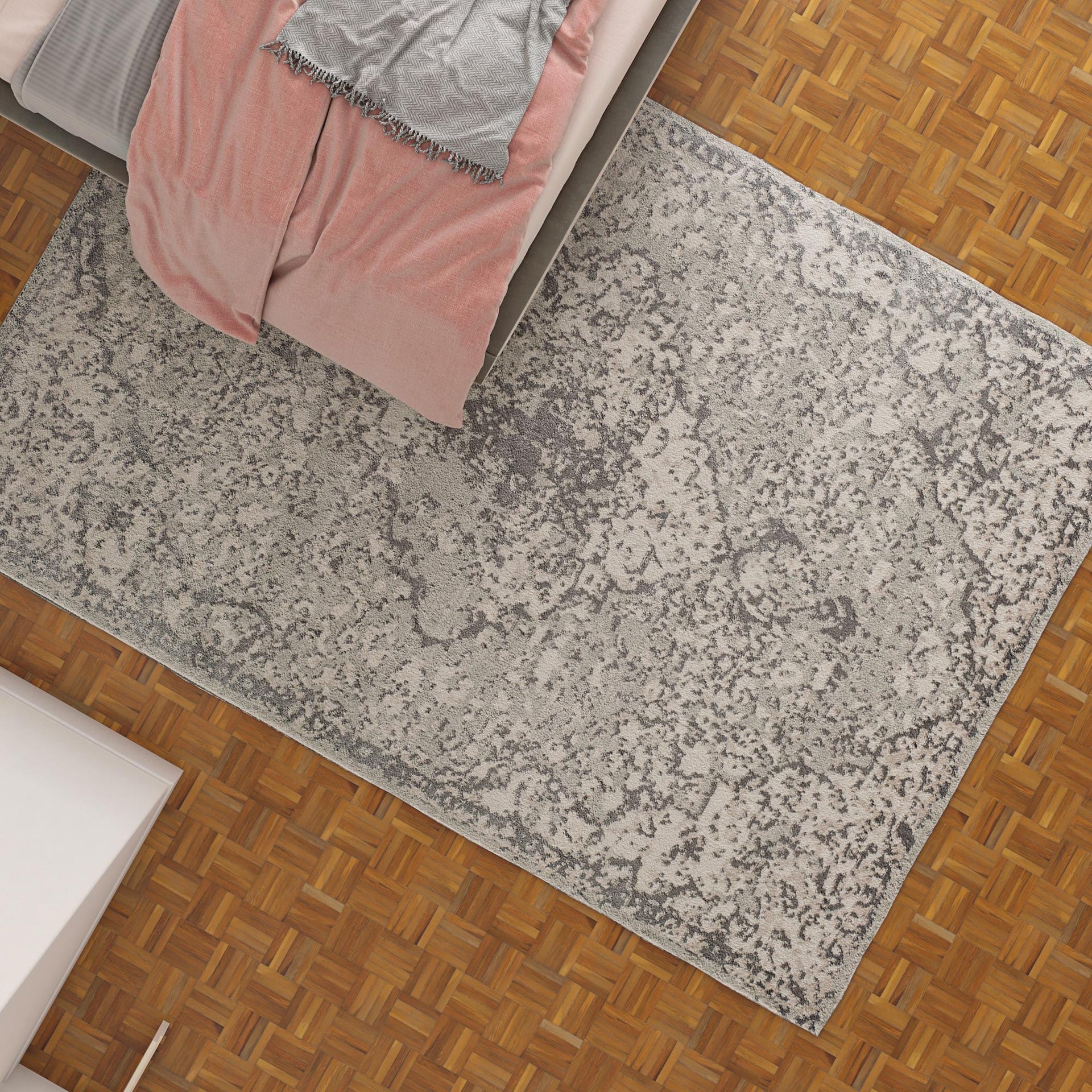 Little Seeds Serenity Saturated Rug Gray 8 x 10 - Gray