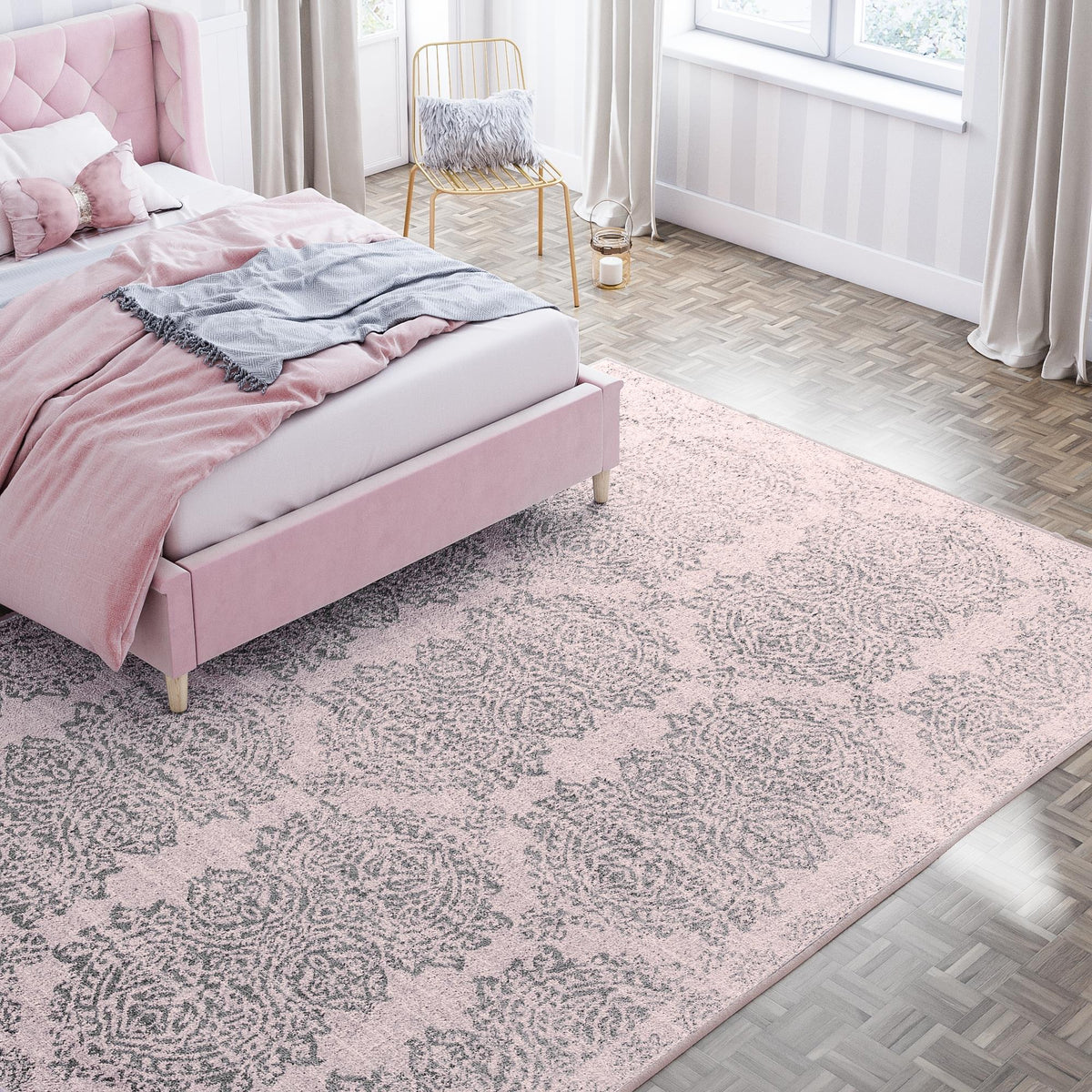 Little Seeds Serenity Lux Rug Blush 5 x 7 - Blush