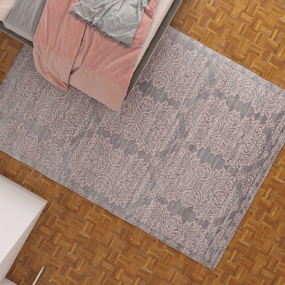 Little Seeds Serenity Lux Rug Gray 8 x 10 - Gray