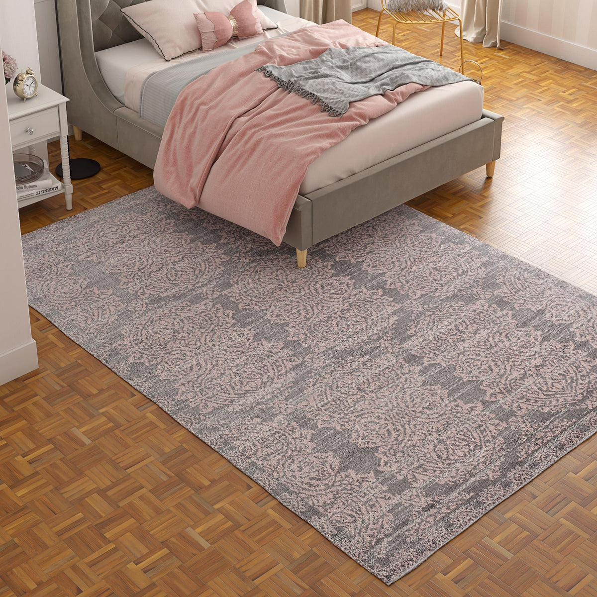Little Seeds Serenity Lux Rug Gray 8 x 10 - Gray