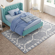 Little Seeds Magnolia Paisley Rug Navy 5 x 7 - Navy