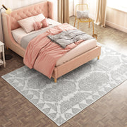 Little Seeds Magnolia Paisley Rug White 5 x 7 - White