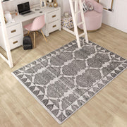 Little Seeds Magnolia Paisley Rug Charcoal 5 x 7 - Charcoal