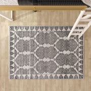 Little Seeds Magnolia Paisley Rug Charcoal 5 x 7 - Charcoal