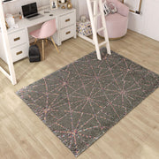 Little Seeds Mod Starstruck Rug Gray 8 x 10 - Gray