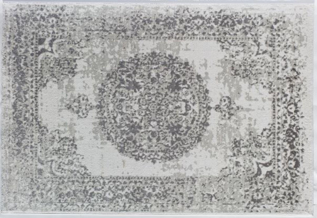 Little Seeds Serenity Emblem Rug Gray 5 x 7 - Gray