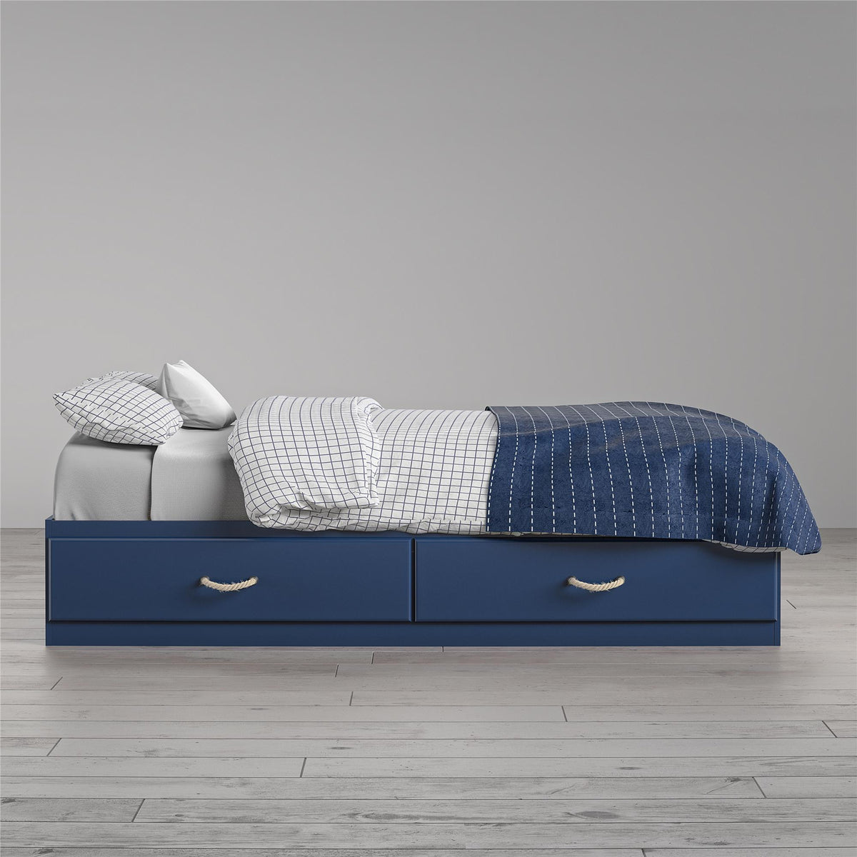 Sierra Ridge Mesa Twin Bed with Storage - Blue - Twin