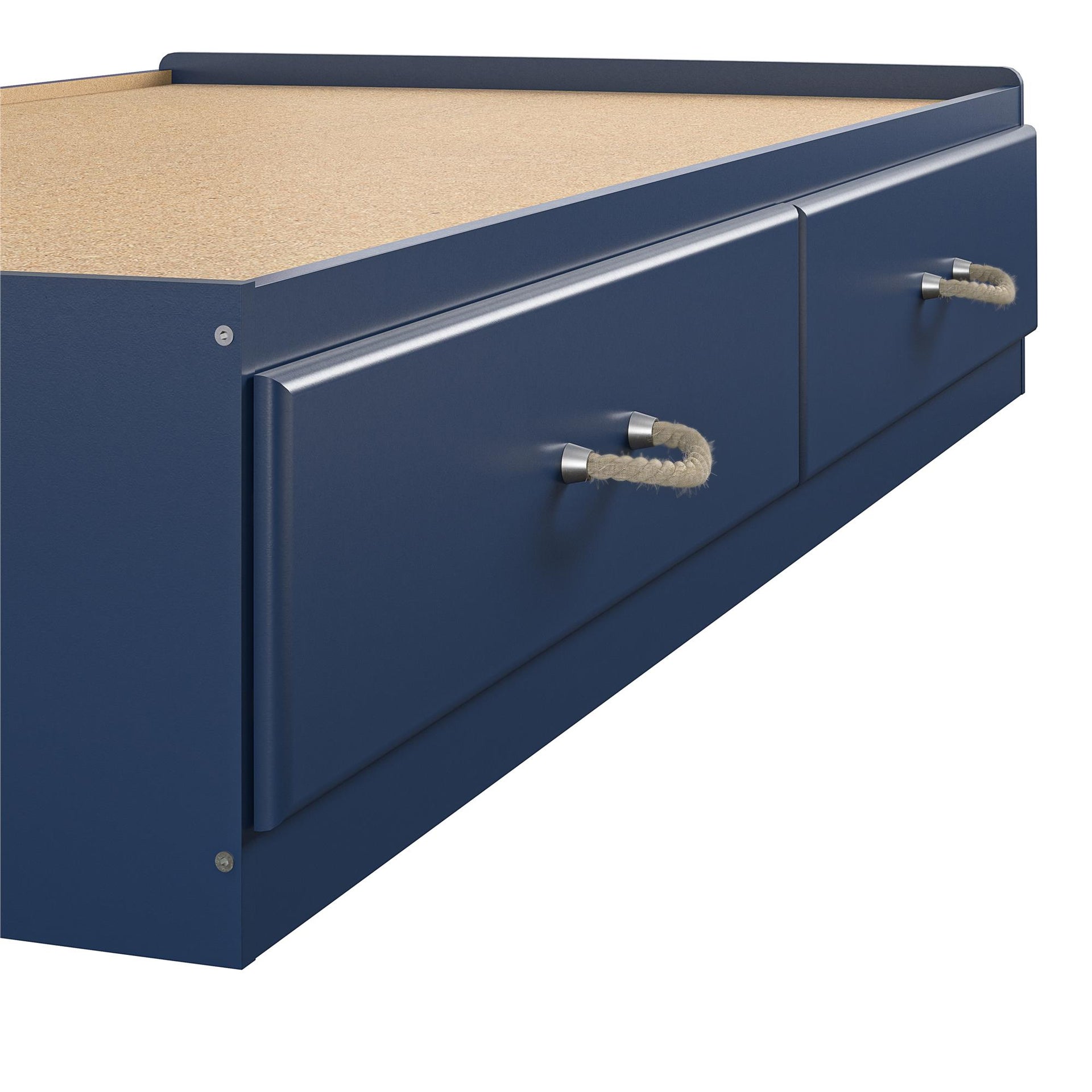 Sierra Ridge Mesa Twin Bed with Storage - Blue - Twin