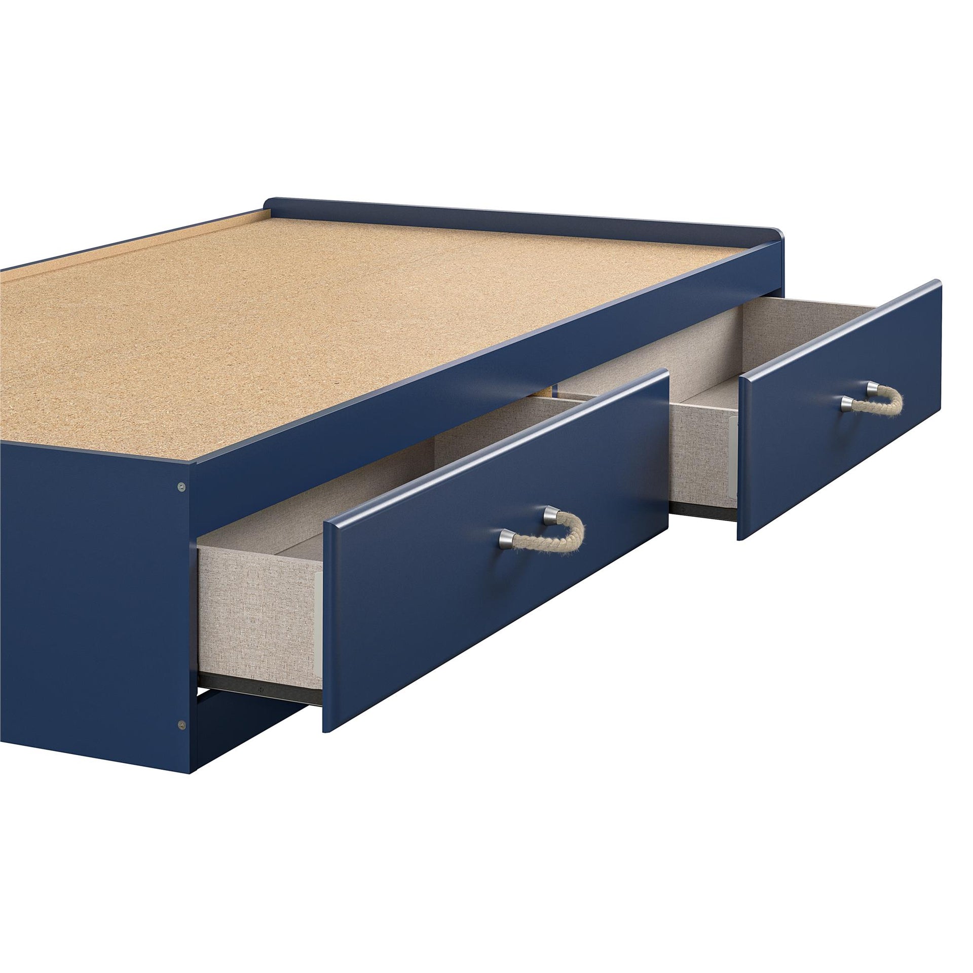 Sierra Ridge Mesa Twin Bed with Storage - Blue - Twin
