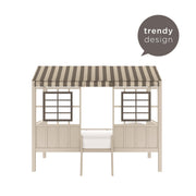 Little Seeds Rowan Valley Forest Loft Bed - Gray - Twin