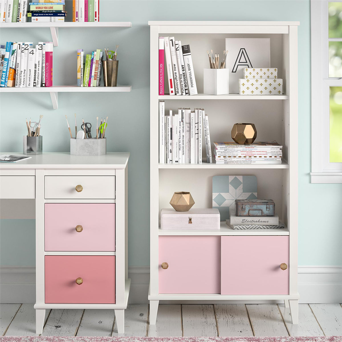 Monarch Hill Poppy Kids' Bookcase - Pink
