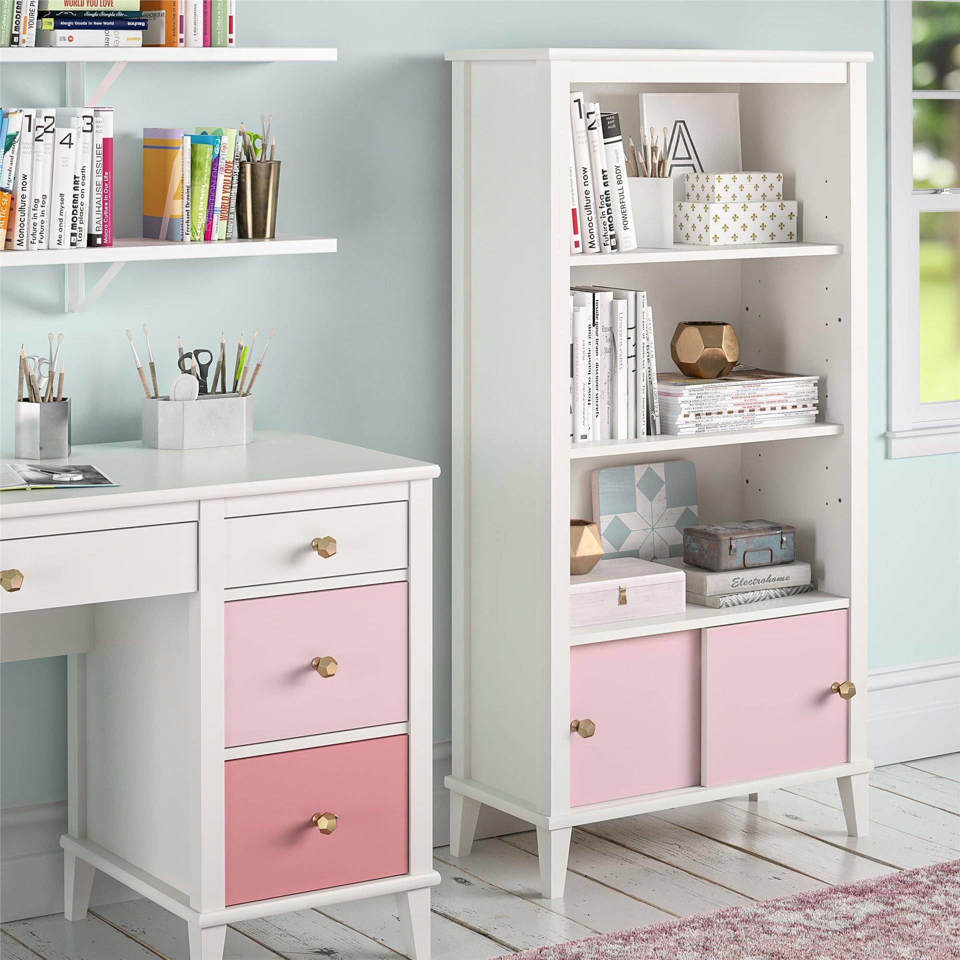 Monarch Hill Poppy Kids' Bookcase - Pink
