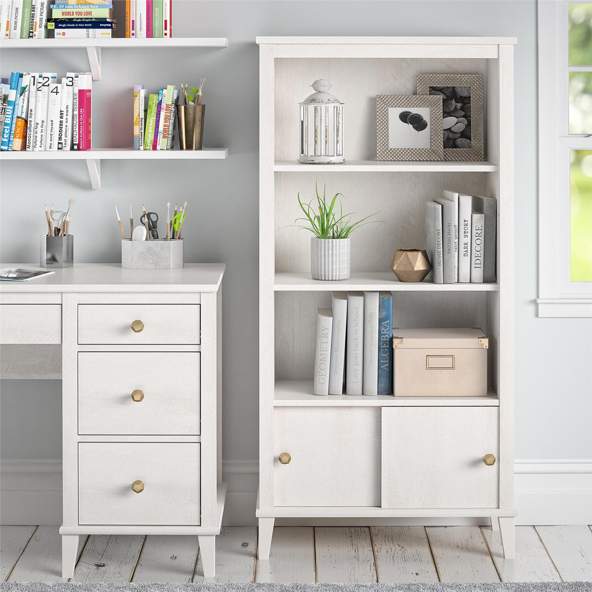 Monarch Hill Poppy Kids' Bookcase - Ivory Oak