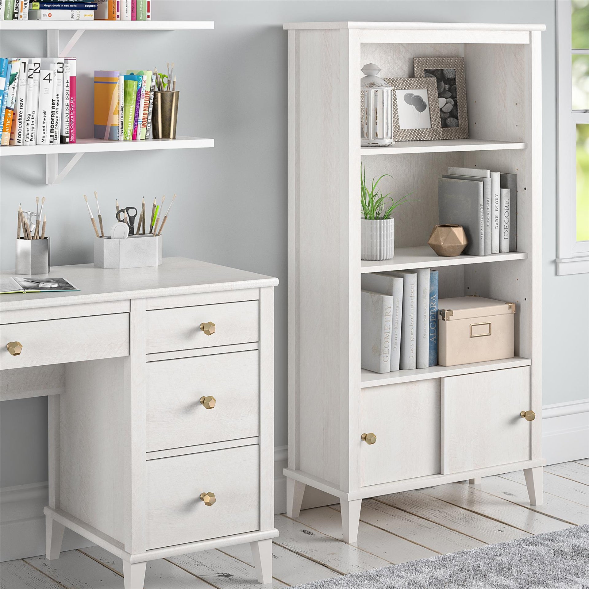 Monarch Hill Poppy Kids' Bookcase - Ivory Oak