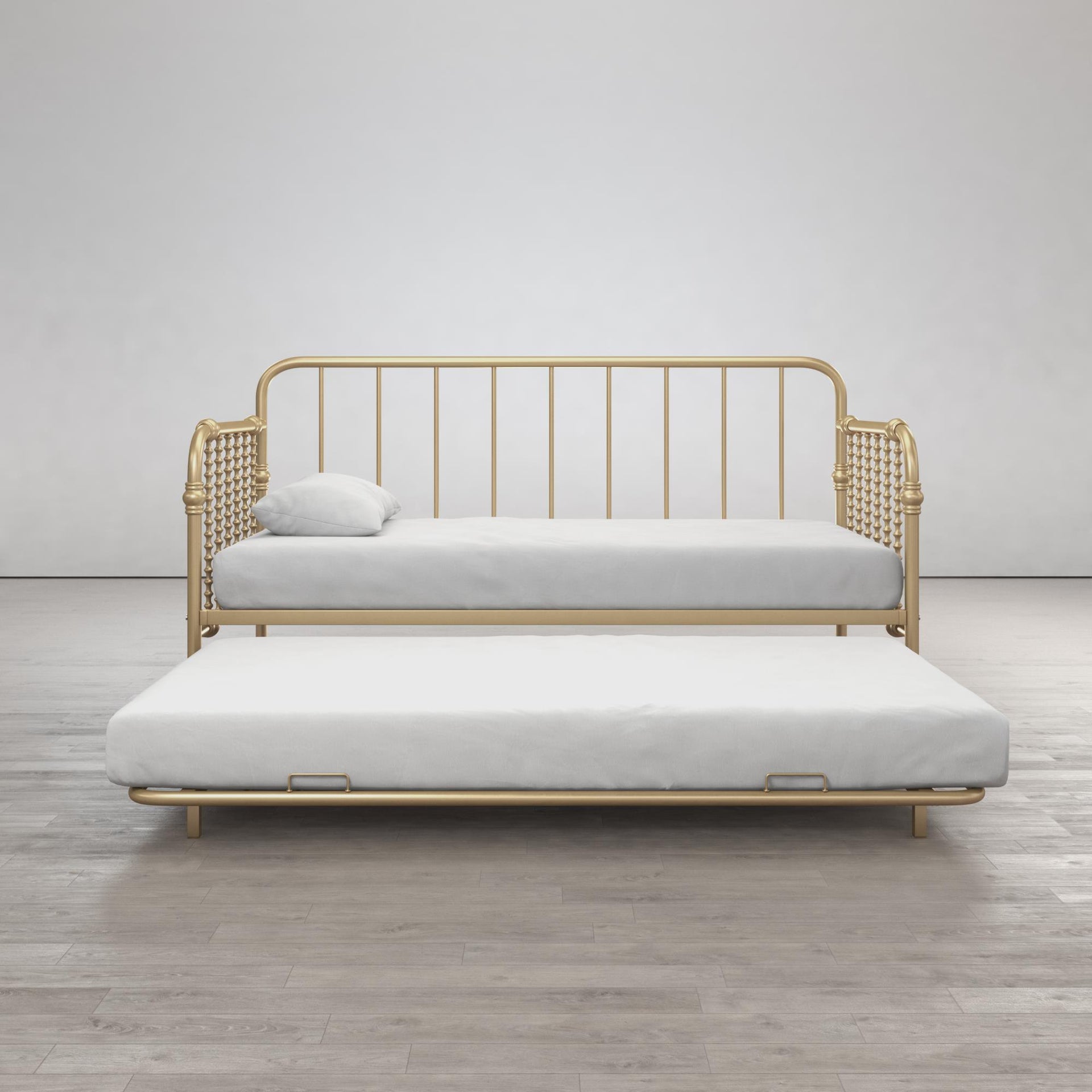 Little Seeds Monarch Hill Wren Metal Daybed with Trundle - Gold - Twin