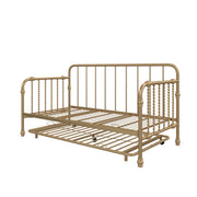 Little Seeds Monarch Hill Wren Metal Daybed with Trundle - Gold - Twin