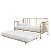 Little Seeds Monarch Hill Wren Metal Daybed with Trundle - Gold - Twin