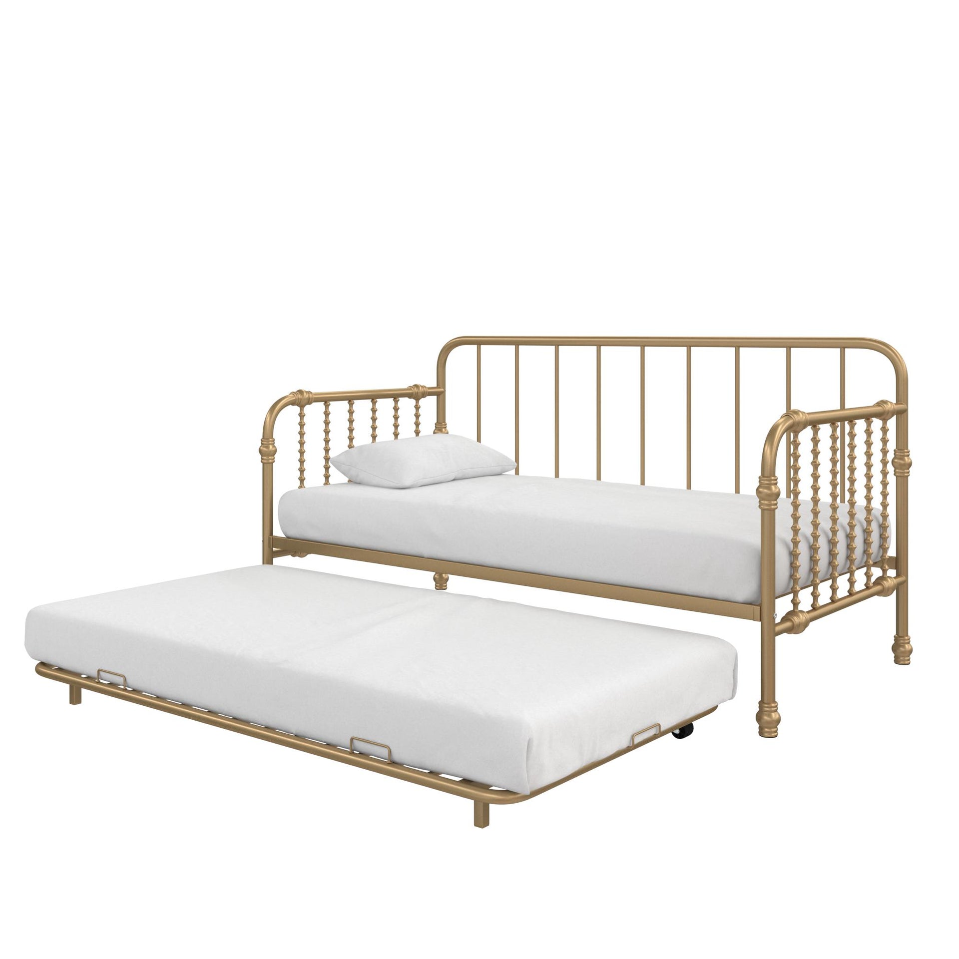Little Seeds Monarch Hill Wren Metal Daybed with Trundle - Gold - Twin