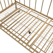 Little Seeds Monarch Hill Wren Metal Daybed with Trundle - Gold - Twin