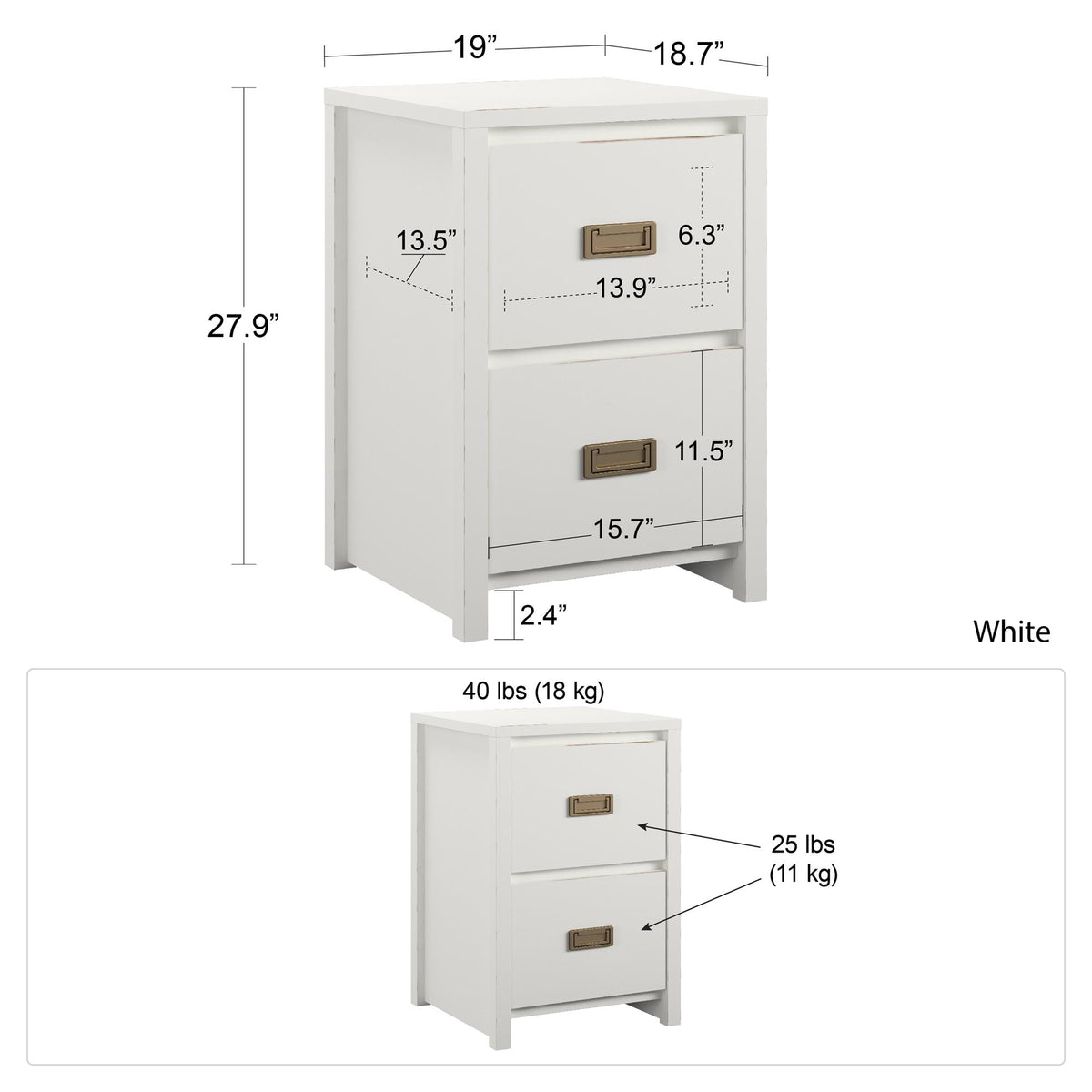 Monarch Hill Haven Nightstand - White
