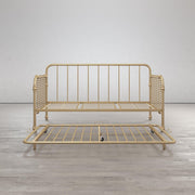 Little Seeds Monarch Hill Wren Metal Daybed with Trundle - Gold - Twin